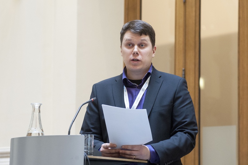 Panel 4: Universität Jyvaeskylae - Finland Ville Haekkinen bei seinem Vortrag