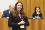 Nationalratsabgeordnete Petra Steger (F) am Wort