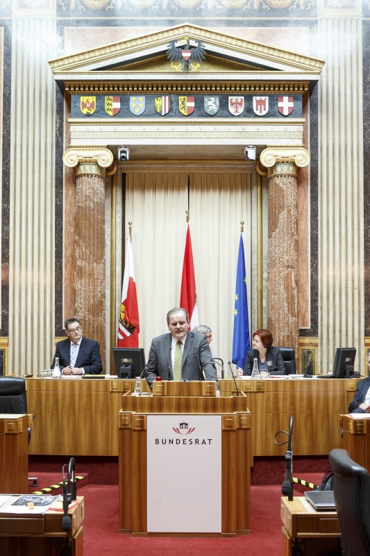 Bundesrat Eduard Köck (V) am Rednerpult