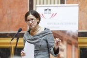 Innenministerin Johanna Mikl-Leitner (V) am Wort