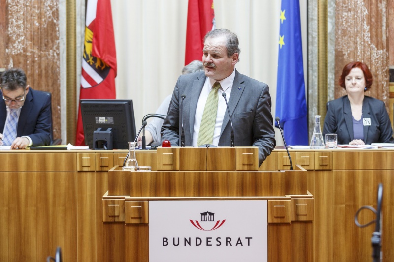 Bundesrat Eduard Köck (V) am Rednerpult