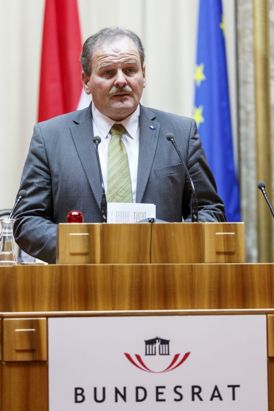Bundesrat Eduard Köck (V) am Rednerpult