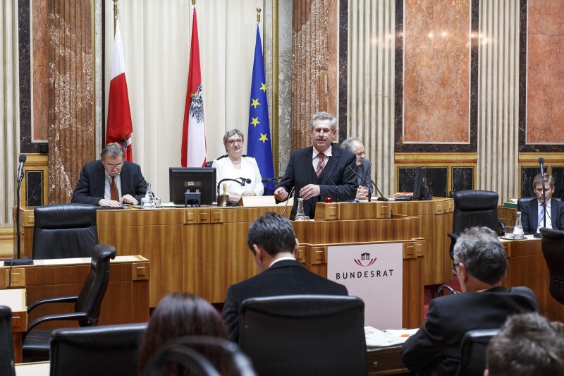 Bundesrat Martin Preineder (V) am Rednerpult