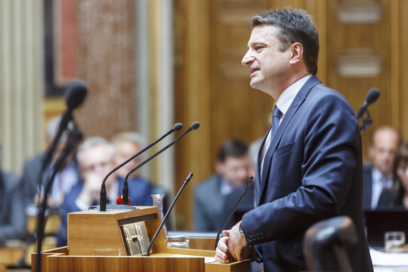 Bundesrat Klaus Fürlinger (V) am Rednerpult