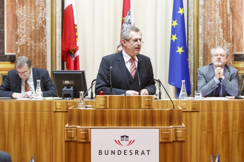 Bundesrat Martin Preineder (V) am Rednerpult