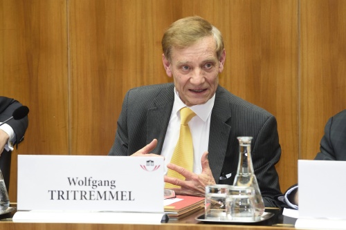 Leiter des Bereiches Arbeit und Soziales der Industriellenvereinigung a.D. Wolfgang Tritremmel am Wort
