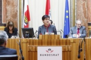 Bundesrätin Rosa Ecker (F) am Rednerpult