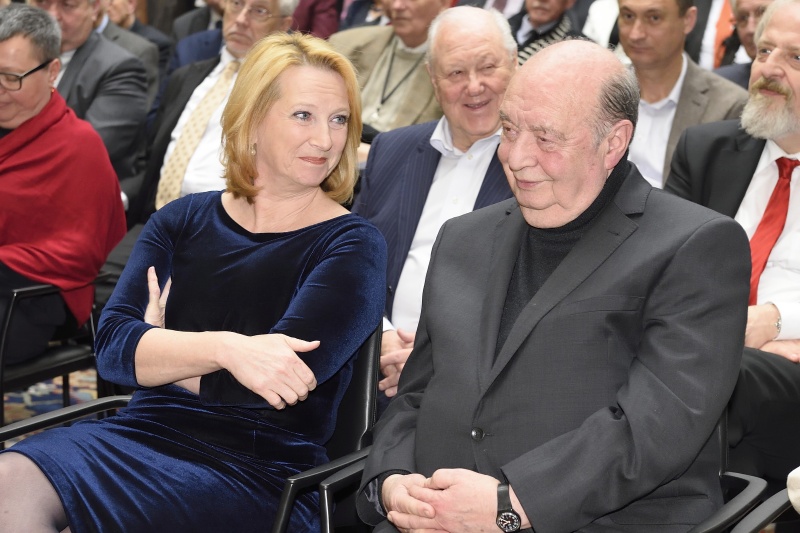 von links: Nationalratspräsidentin Doris Bures (S) und Rudolf Gelbard