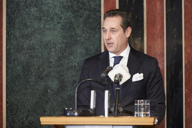 Klubobmann Heinz Christian Strache (F) bei seiner Festrede