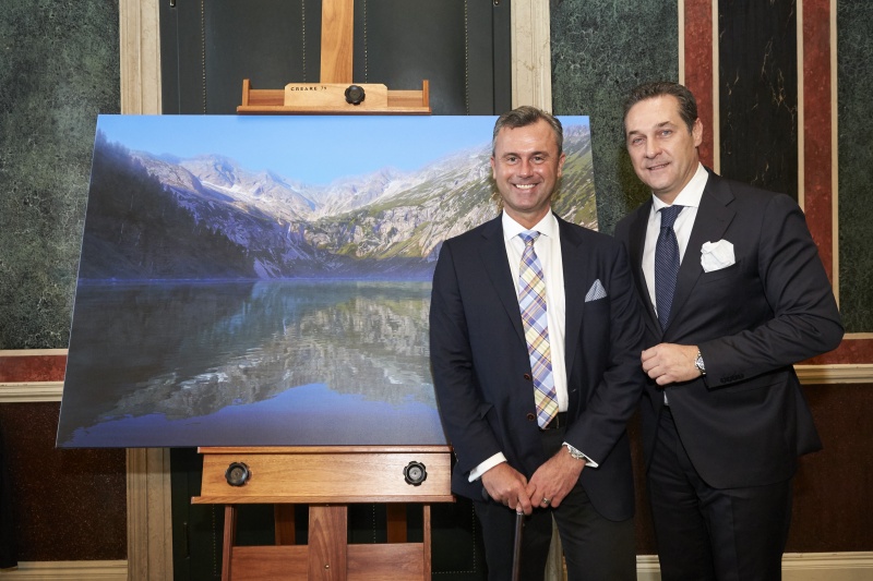 Von links: Dritter Nationalratspräsident Norbert Hofer (F) und Klubobmann Heinz Christian Strache (V)