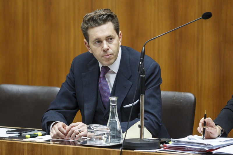 Staatssekretär Harald Mahrer (V) auf der Regierungsbank