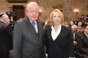 Von rechts: Nationalratspräsidentin Doris Bures (S), Bundeskanzler a. D. Franz Vranitzky