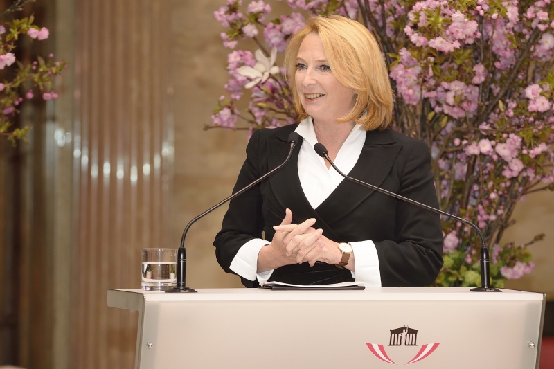 Nationalratspräsidentin des Doris Bures (S) am Wort