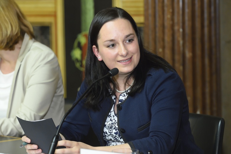 Moderatorin Verena Inauen