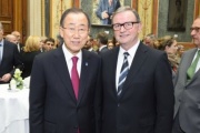 von links: UN-Generalsekretär Ban Ki-moon, Zweiter Nationalratspräsident Karlheinz Kopf