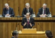 Rede von UN-Generalsekretär Ban Ki-moon im Sitzungssal des Nationalrates