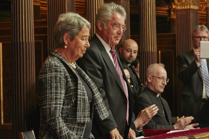 von links: Margit Fischer, Bundespräsident Heinz Fischer