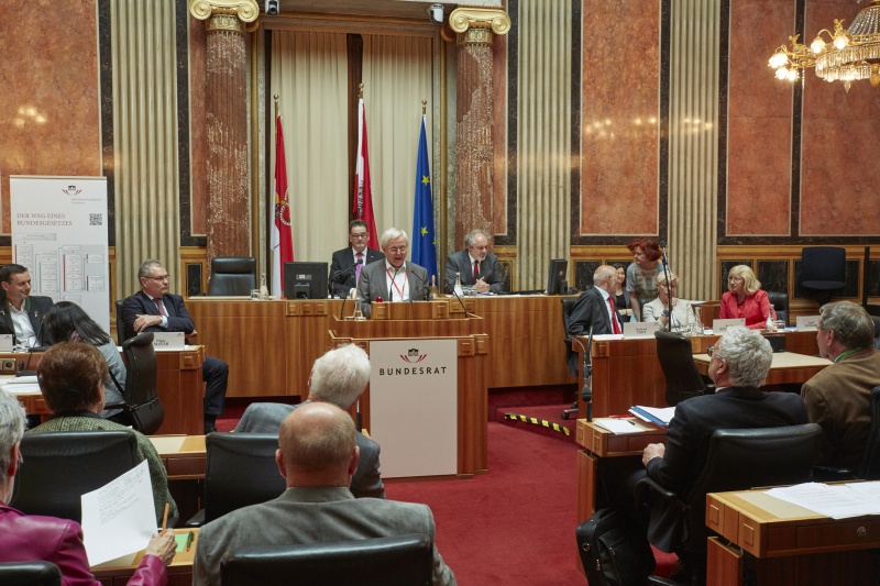 Wortmeldung eines Teilnehmers im Plenum
