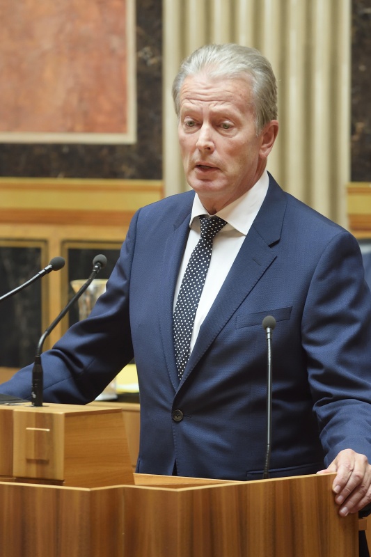 Vizekanzler Reinhold Mitterlehner (V) bei seinen Ausführungen