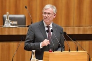 Der Deutsche Bundespräsident a.D. Horst Köhler bei seiner Rede