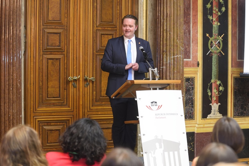 Begrüßung durch den designierten Bundesratspräsidenten Mario Lindner (S)