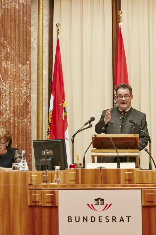 Rede von Bundesratspräsident Josef Saller (V)
