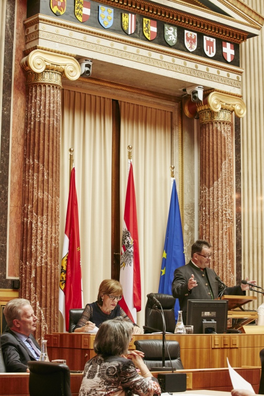 Rede von Bundesratspräsident Josef Saller (V)
