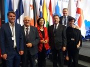 Von links: Die Nationalratsabgeordneten Johannes Rauch (V), Anton Heinzl (S), Christine Muttonen (S), Nikolaus Berlakovich (V), Roman Haider (F) und Tanja Windbüchler-Souschill (G)