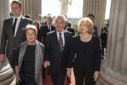 Von links: Bundesratspräsident Mario Lindner (S), Margit Fischer, Bundespräsident Heinz Fischer, Nationalratspräsidentin Doris Bures (S)