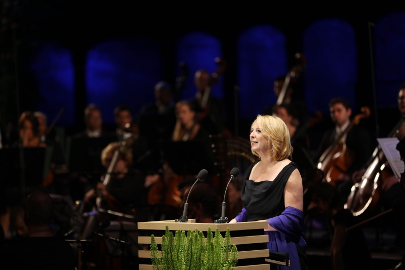 Nationalratspräsidentin Doris Bures (S) während der Eröffnungsrede