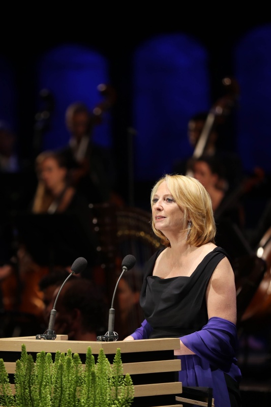 Nationalratspräsidentin Doris Bures (S) während der Eröffnungsrede