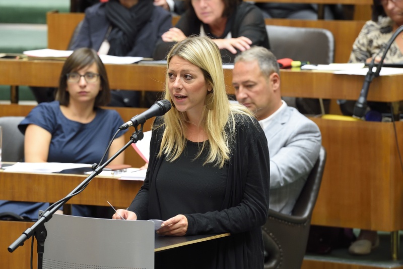 Nationalratsabgeordnete Katharina Kucharowits (S) am Wort