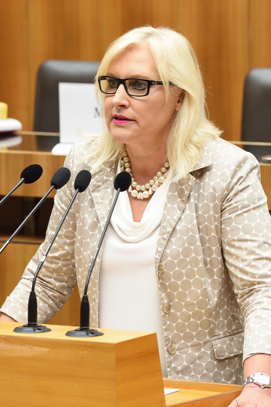 Nationalratsabgeordnete Angelika Winzig (V) am Wort