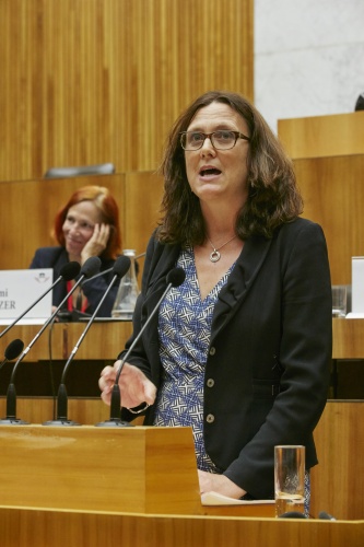 Statement von EU-Kommissarin für Handel Cecilia Malmström