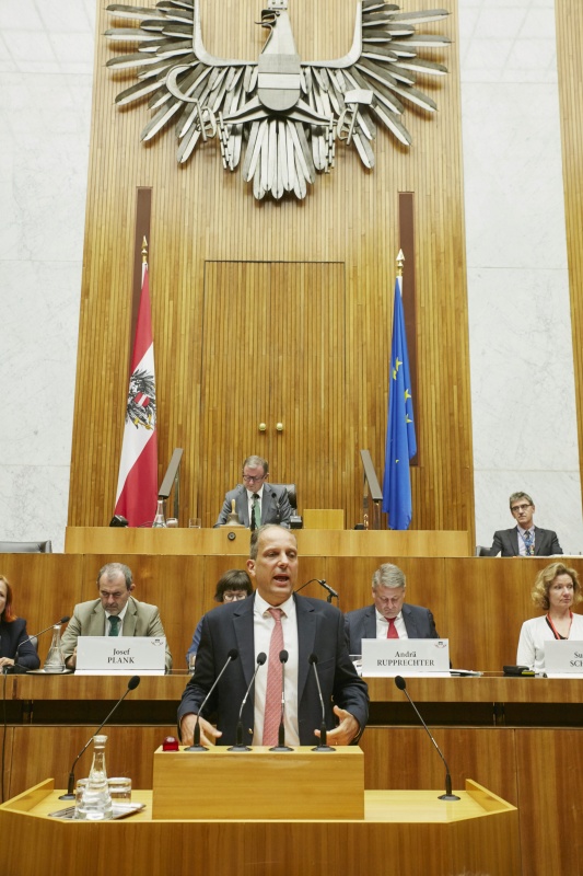 Rede Nationalratsabgeordneter Johannes Hübner (F)