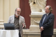 Am Podium von links: Architekt András Pálffy, Ziviltechniker Ortfried Friedreich