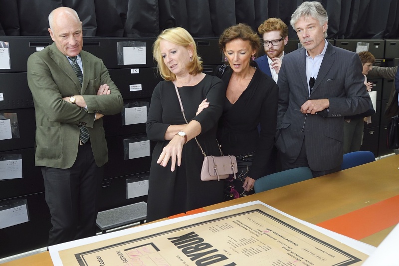 Nationalratspräsidentin Doris Bures (S) besucht das 'Ghetto Kämpfer Museum' und das angeschlossene 'Zentrum für humanistische Erziehung'. Von links: Botschafter Österreichs in Israel Martin Weiss, Nationalratspräsidentin Doris Bures (S), Dolmetscherin, Adalbert Wagner, Parlamentsdirektor Harald Dossi