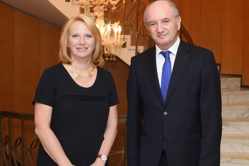 Besuch des Weizmann Istituts. Von links: Nationalratspräsidentin Doris Bures (S), Präsident Daniel Zajfman Weizmann Instiitut