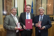 Von links: Bundesrat Hans-Peter Bock (S), Bundesratspräsident Mario Lindner (S) und Bundesrat Stefan Schennach