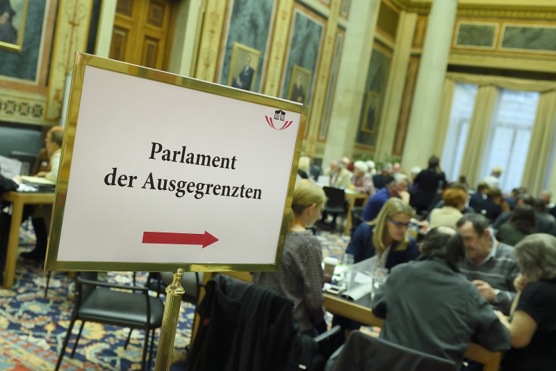 Hinweistafel zur Veranstaltung