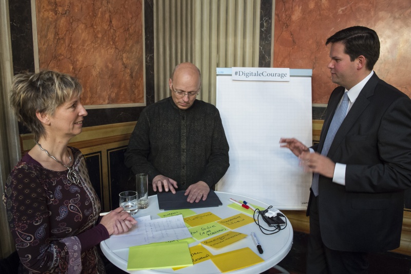 Ursula Seethaler (links) mit ihrer Arbeitsgruppe 'Politische Kultur'