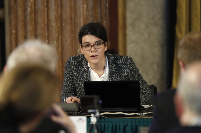 Tanja Sinozic vom ITA Austria am Wort