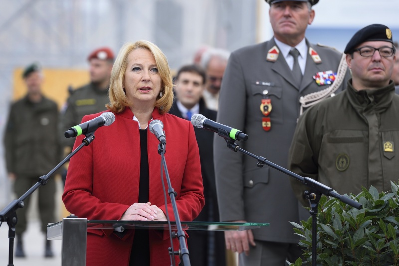 Nationalratspräsidentin Doris Bures (S) bei ihrer Rede zur Angelobung