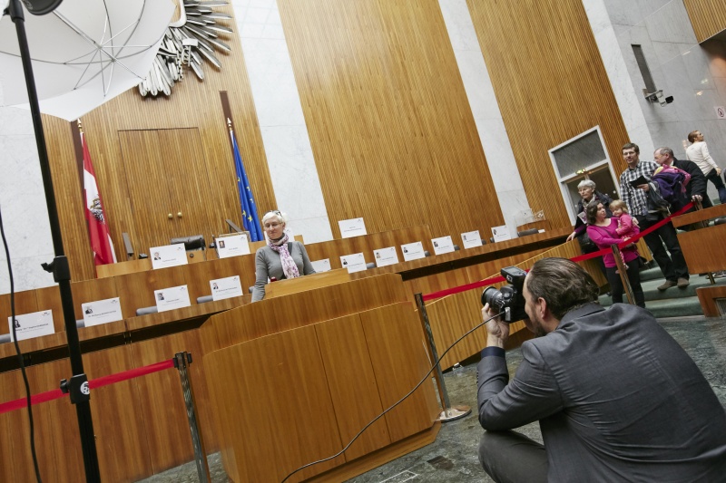 Fotopoint am Rednerpult