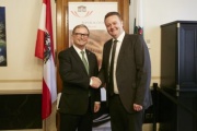 Zweiter Nationalratspräsident Karlheinz Kopf (V) besucht Bundesratspräsident Mario Lindner (S)