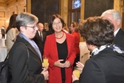 Präsidentin der OSZE-PV und Nationalratsabgeordnete Christine Muttonen (S) begrüßt die VeranstaltungsteilnehmerInnen