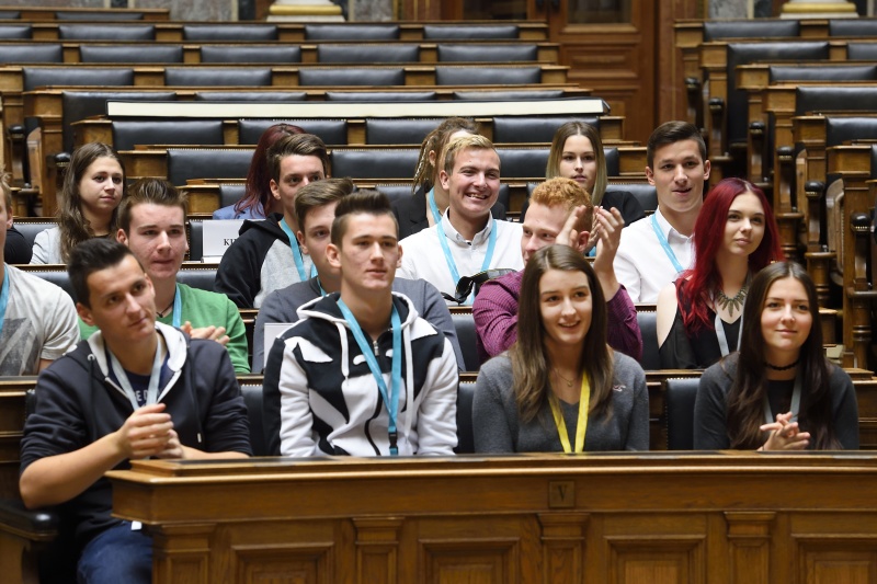 Blick Richtung teilnehmender Lehrlinge