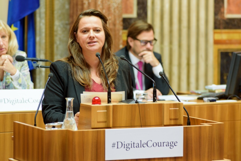 Bundesrätin Nicole Schreyer (G) am Wort