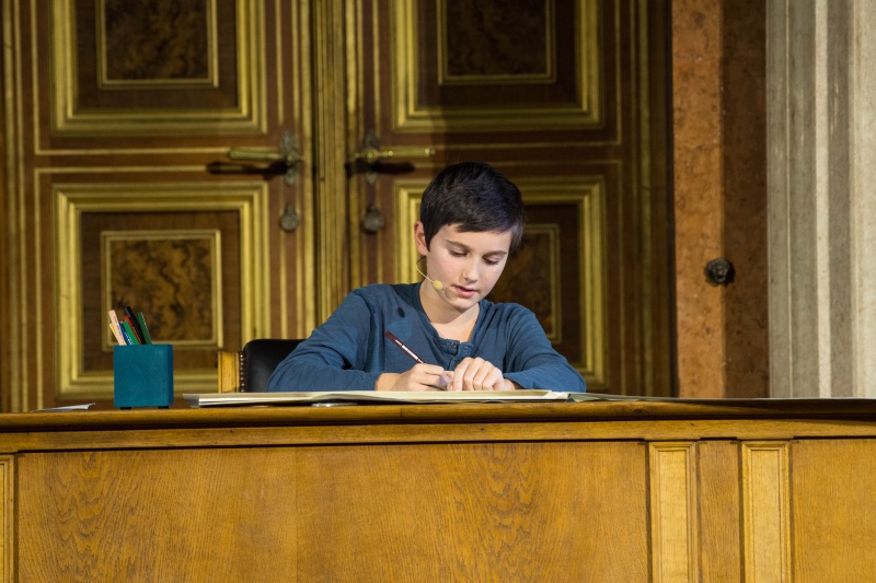 Valentin Hagg bei seinem Vortrag