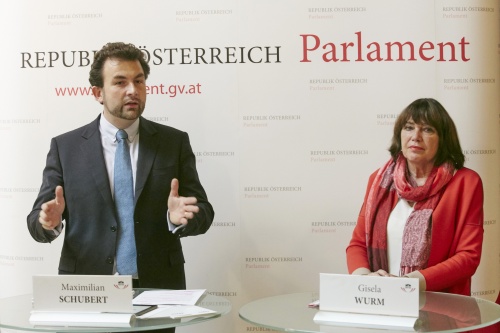 von links: Maximilian Schubert ISPA, Nationalratsabgeordnete Gisela Wurm Österreichische Delegation der Parlamentarischen Versammlung des Europarates